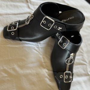 Courreges Black Mules